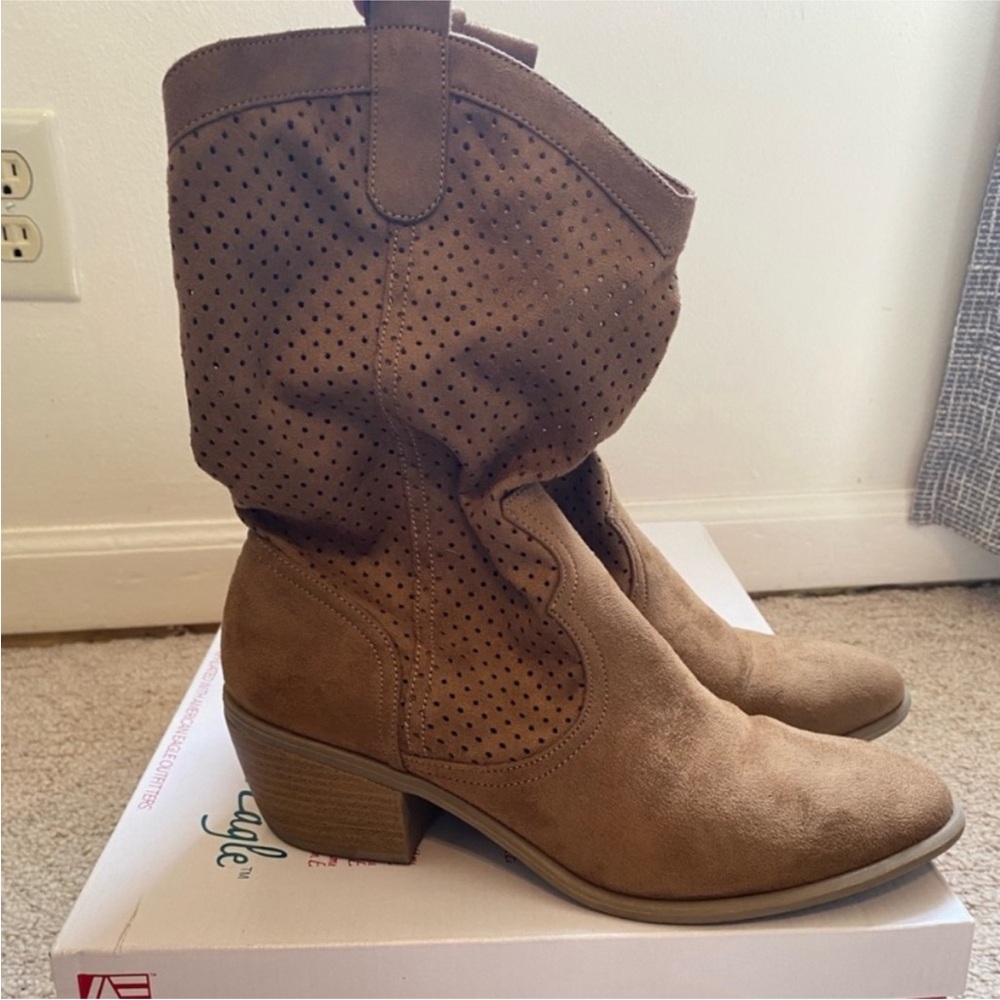 Tan Slouchy Festival or Country Boots